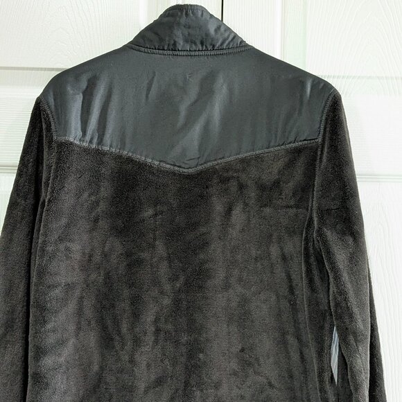 Danskin Now Women's Fleece Jacket, XL 16/18, Black Soot, Zip Front, Long Sleeve - Picture 7 of 16